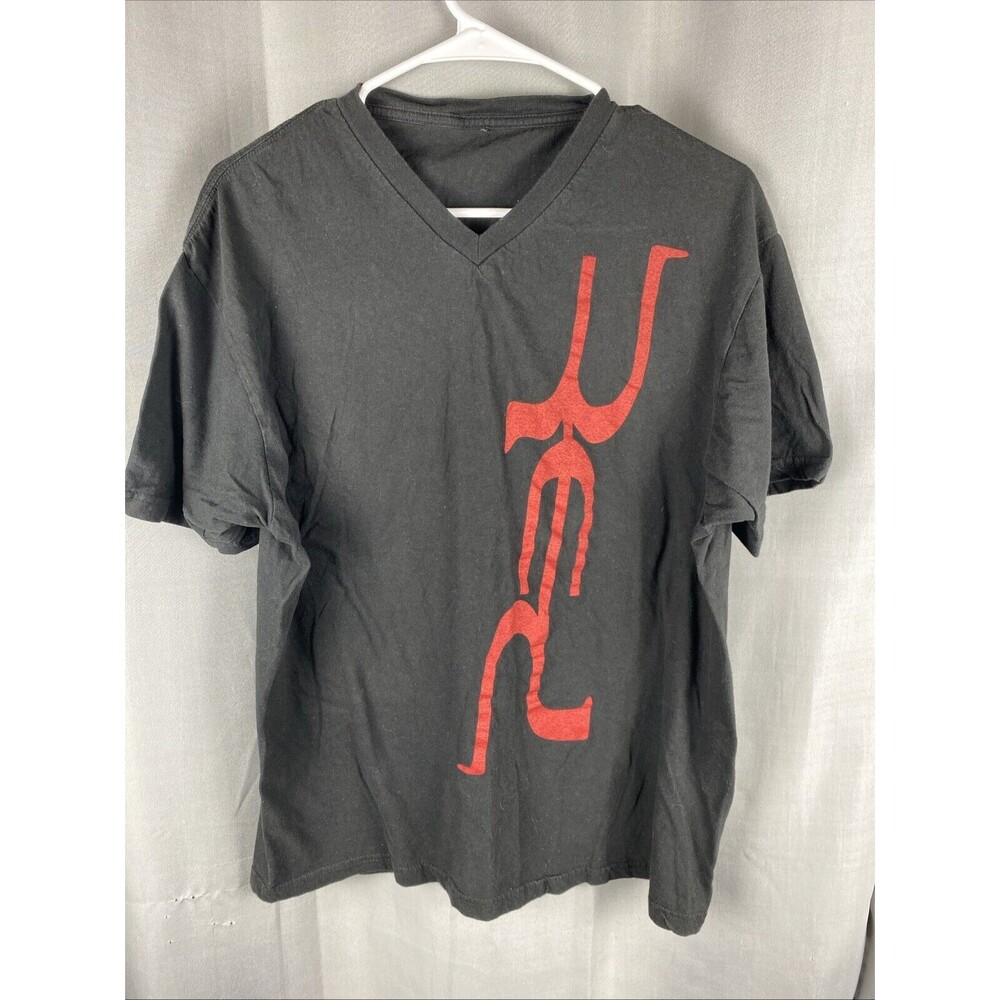 Red Nu Metal Alternative Music Mens 44" Chest Graphic V-Neck T Shirt